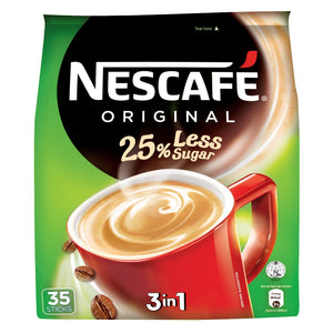 Nescafe Original 3-in-1 Instant Coffee 25% Less Sugar