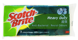 Scotch Brite Heavy Duty 3-Scrub Sponges